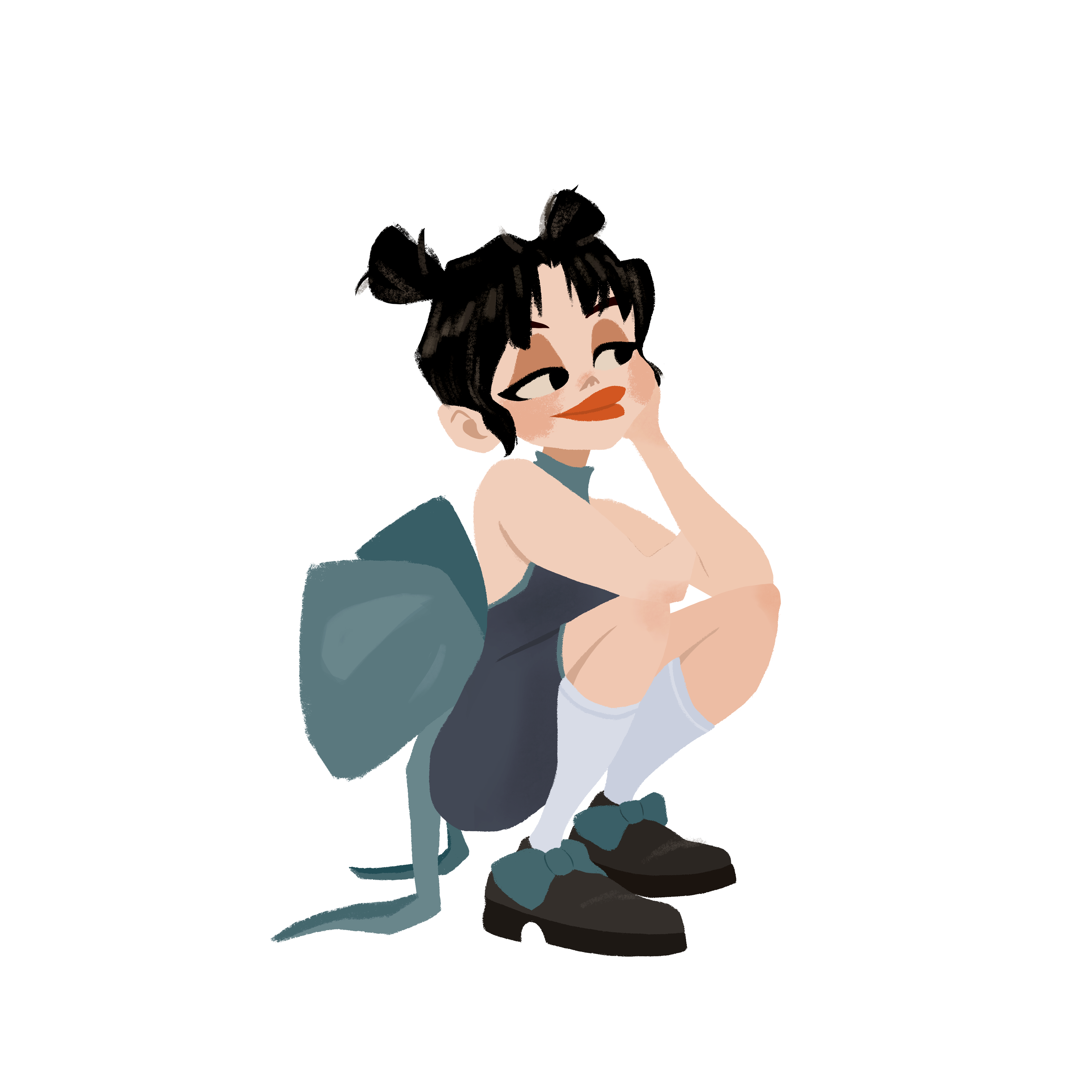 A ribbon girl
